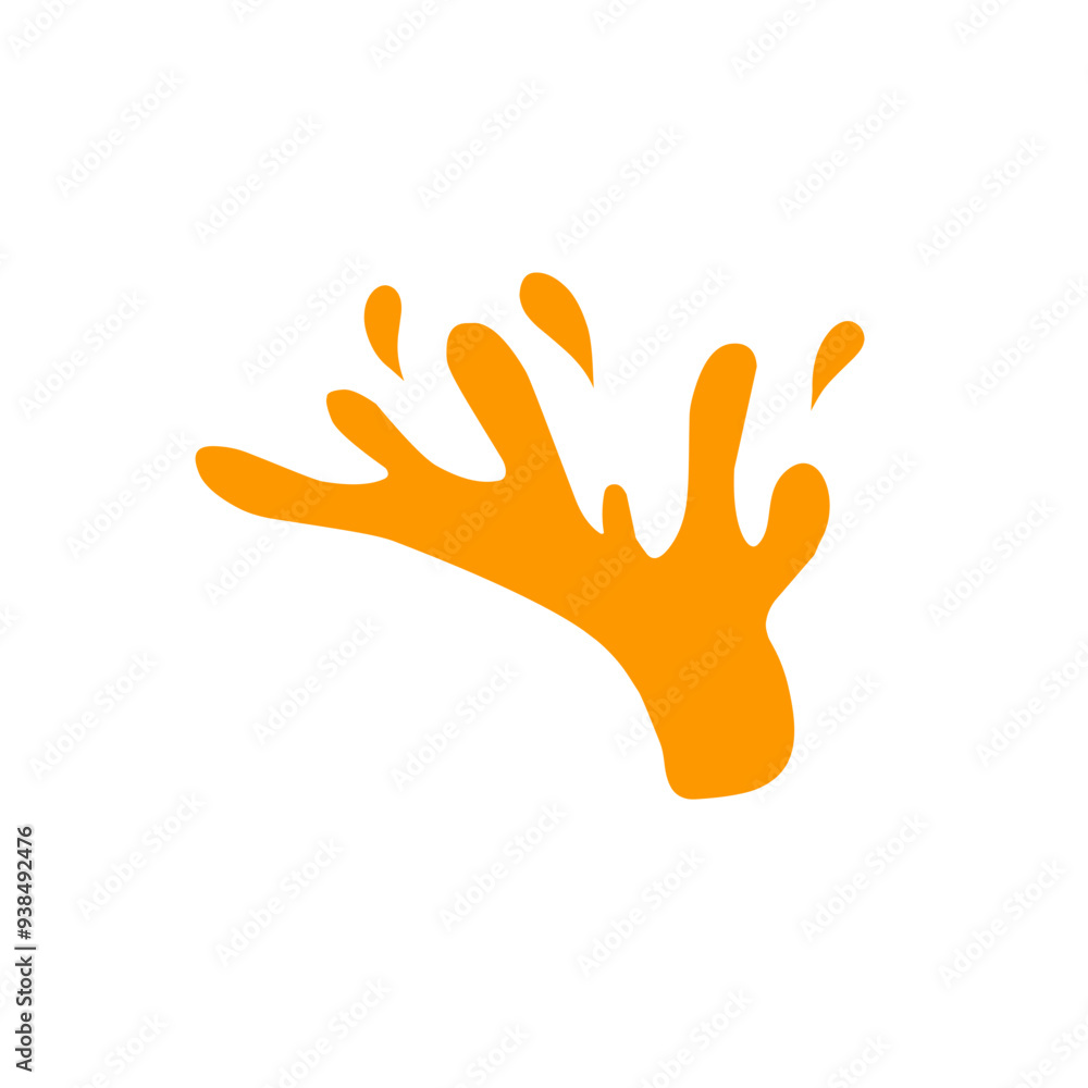 Obraz premium Orange juice splash