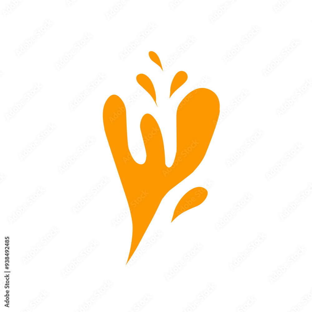 Obraz premium Orange juice splash