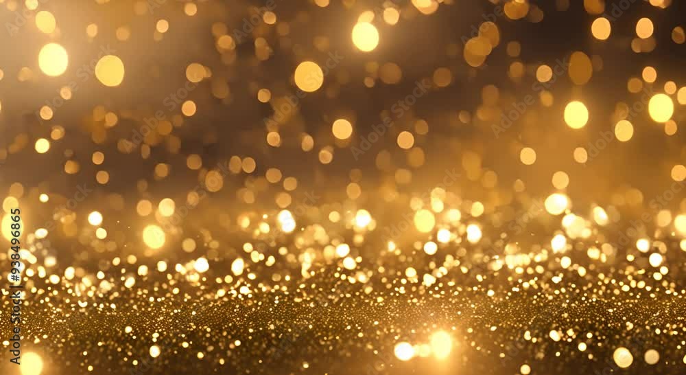 Abstract motion background shining gold particles Gold glitter background with sparkle shine light confetti Shimmering Glittering Particles With Bokeh Seamless 4K loop video 3d animation Abstract motion background shining gold particles Gold glitter background with sparkle shine light confetti Shimmering Glittering Particles With Bokeh Seamless 4K loop video 3d animation