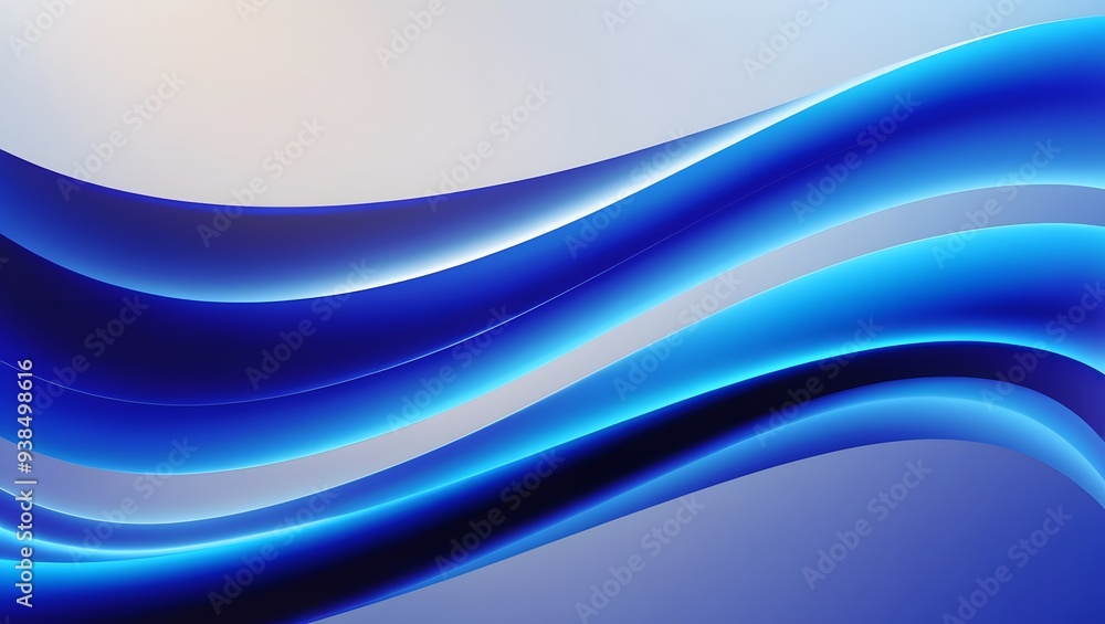 Obraz premium Gradient Blue background. blurry blue gradient color background. vibrant gradient modern background. synthwave wallpaper. modern wavy background. wavy blue wallpaper. Wavy blue gradient background.