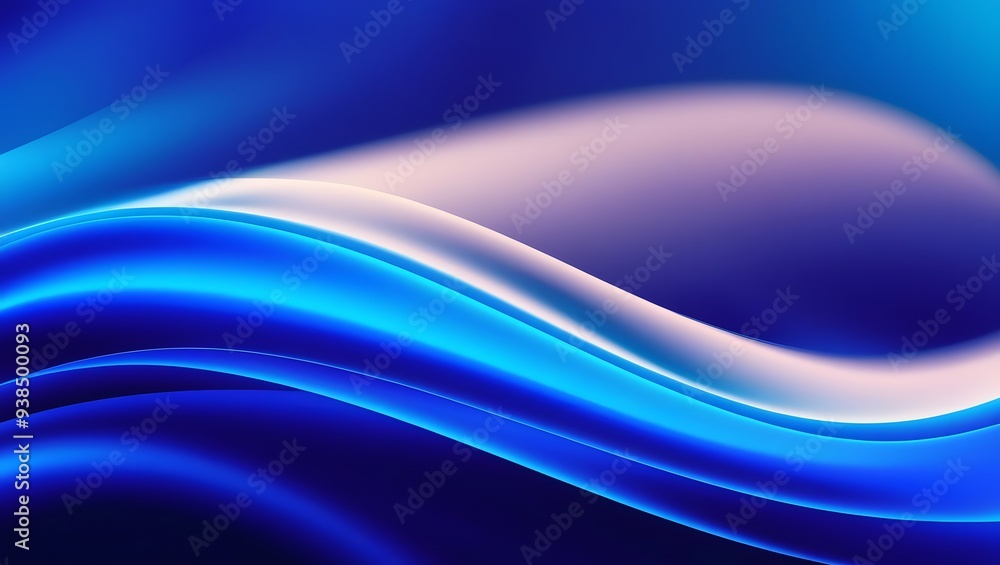 Naklejka premium Gradient Blue background. blurry blue gradient color background. vibrant gradient modern background. synthwave wallpaper. modern wavy background. wavy blue wallpaper. Wavy blue gradient background.