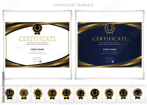 賞状１６７（横）certificate　award　表彰状　celebration