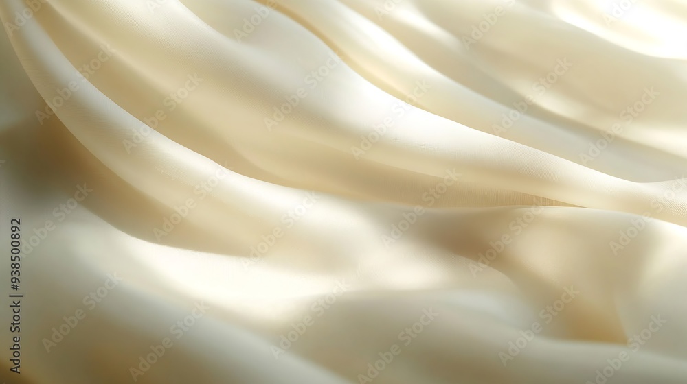 Obraz premium Light Beige Background with Light and Shadows Pattern for Product Presentation : Generative AI