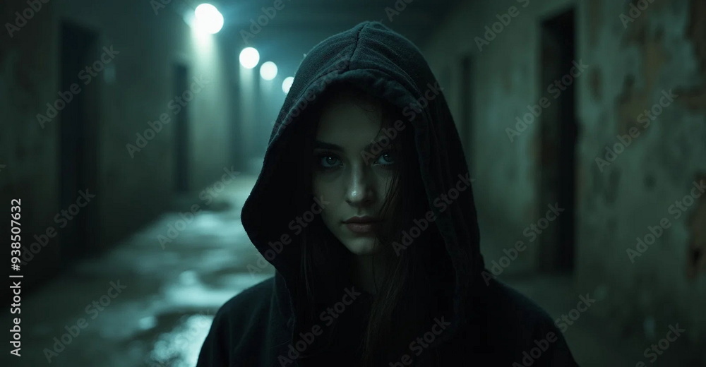 person in the darkness