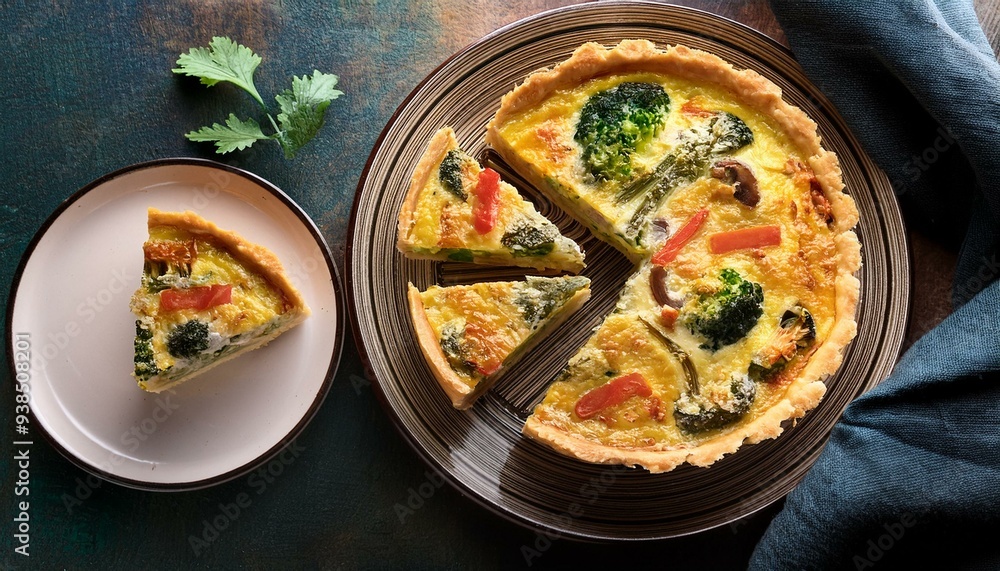 Gourmet Quiche Space for text Gourmet Quiche Space for text