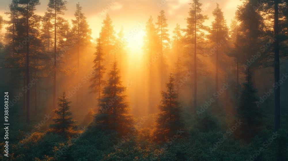 Golden Forest Sunrise Golden Forest Sunrise