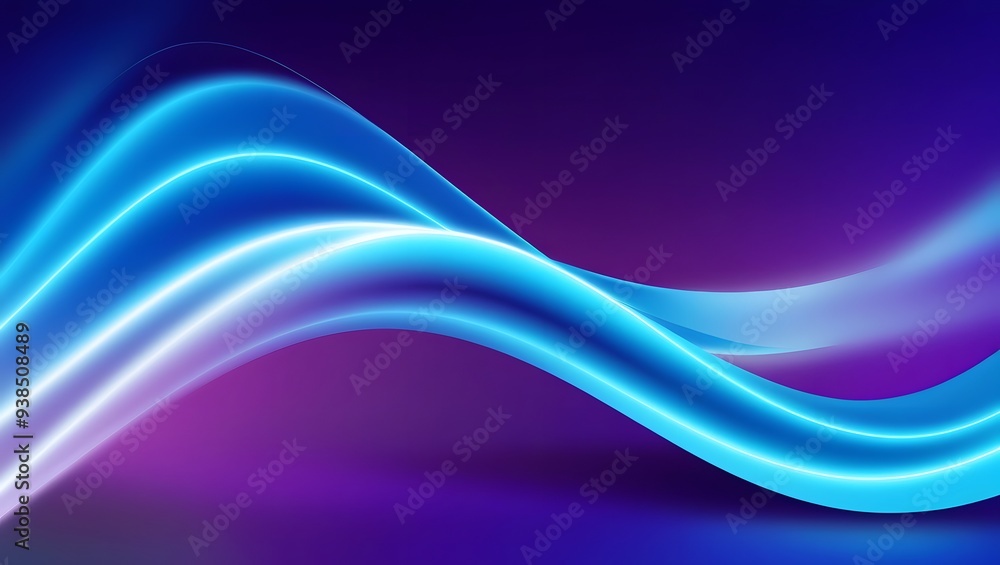 Obraz premium Gradient Blue background. blurry blue gradient color background. vibrant gradient modern background. synthwave wallpaper. modern wavy background. wavy blue wallpaper. Wavy blue gradient background.