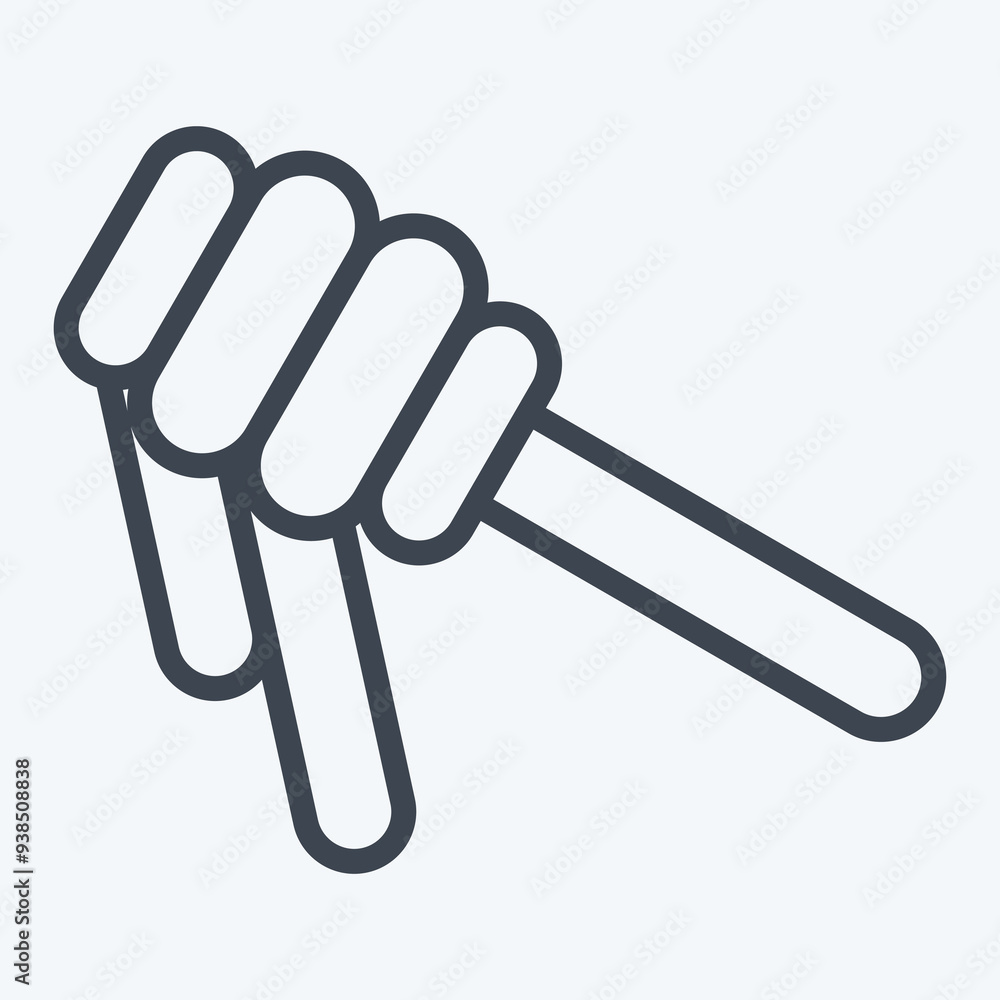 Icon Honey. related to Breakfast symbol. line style. simple illustration Icon Honey. related to Breakfast symbol. line style. simple illustration