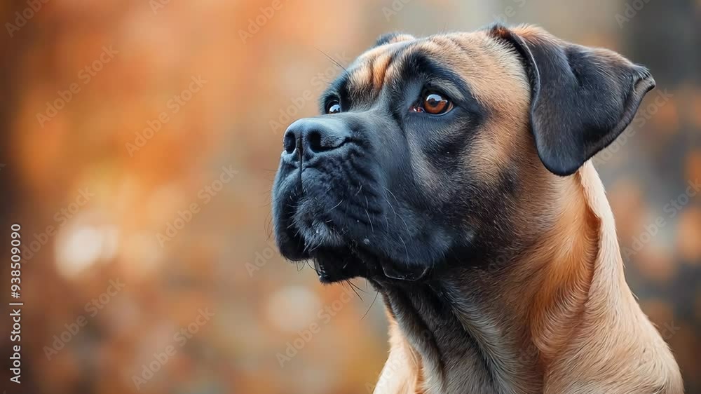close up dog standing at autumn park outdoor nature landscape close up dog standing at autumn park outdoor nature landscape