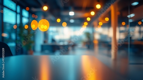 Wallpaper Mural Abstract blurred office interior room working space with defocused effect : Generative AI Torontodigital.ca