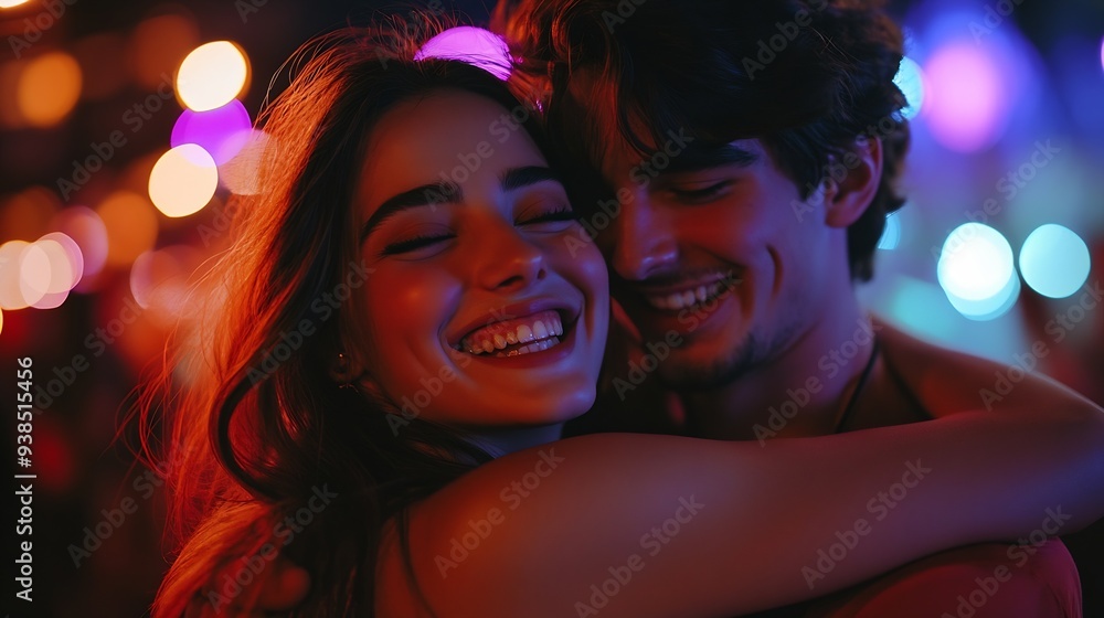 Friends happy and hug in club for party event or nightlife bonding and friendship with fun or laughter Alcohol cocktails and nightclub with excitement for celebration birthday and soci : Generative AI Friends happy and hug in club for party event or nightlife bonding and friendship with fun or laughter Alcohol cocktails and nightclub with excitement for celebration birthday and soci : Generative AI
