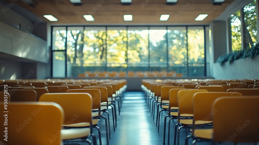 Empty classroom at the university Copy space : Generative AI