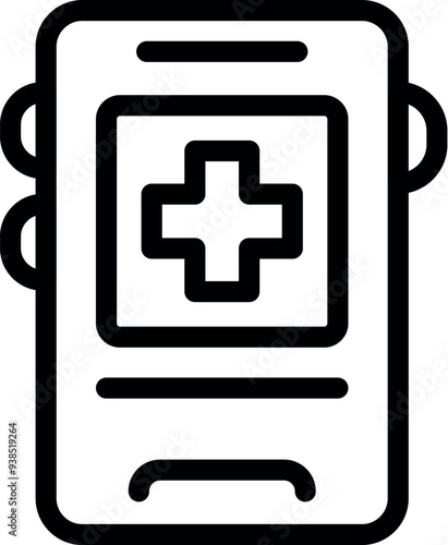 Smartwatch displaying a medical app icon, symbolizing the increasing role of technology in personal health monitoring