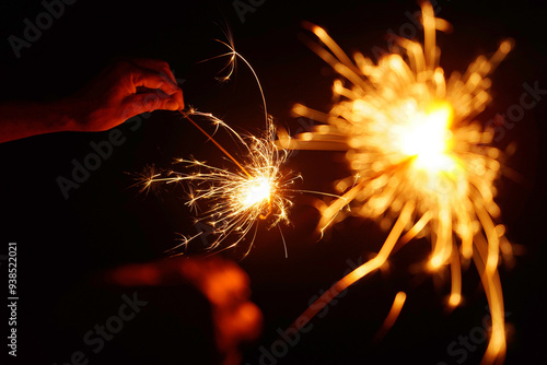 綺麗な手持ち花火