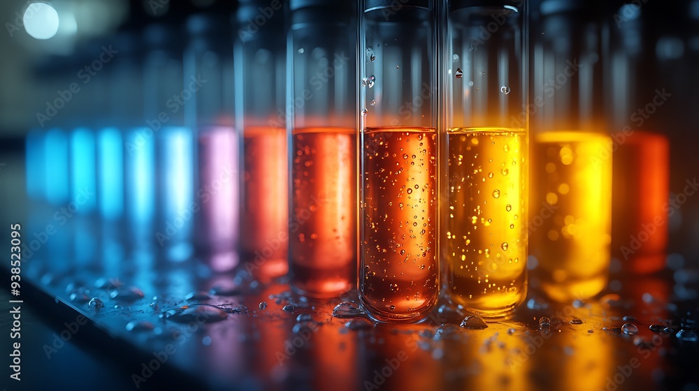The tubes that are filled with chemicals are in different colors and are useful in medical laboratories and look so amazing with a shiny background design The tubes that are filled with chemicals are in different colors and are useful in medical laboratories and look so amazing with a shiny background design