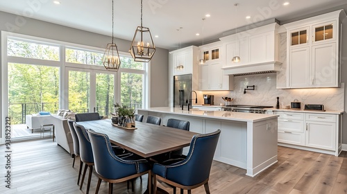 Wallpaper Mural Explore stunning photos of a renovated luxury kitchen and dining room Modern trendy exclusive and amazing design await : Generative AI Torontodigital.ca