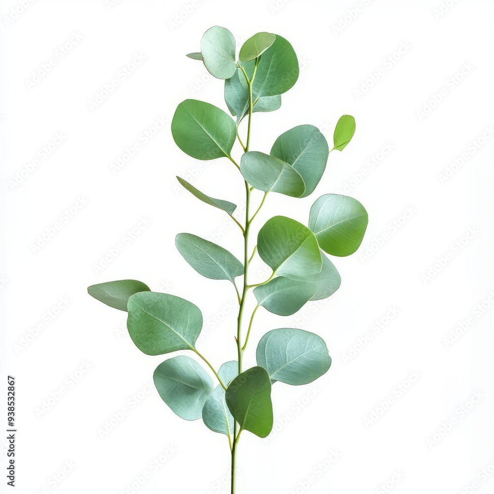 close up of eucalyptus green leaves isolated on white background close up of eucalyptus green leaves isolated on white background