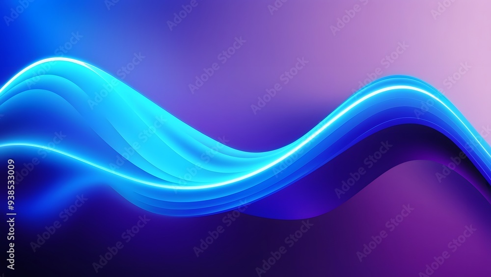 Fototapeta premium Gradient Blue background. blurry blue gradient color background. vibrant gradient modern background. synthwave wallpaper. modern wavy background. wavy blue wallpaper. Wavy blue gradient background. 