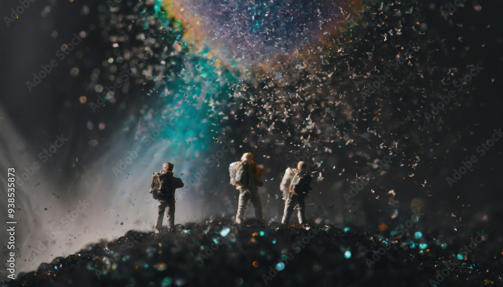 Obraz premium 宇宙飛行士のイラスト