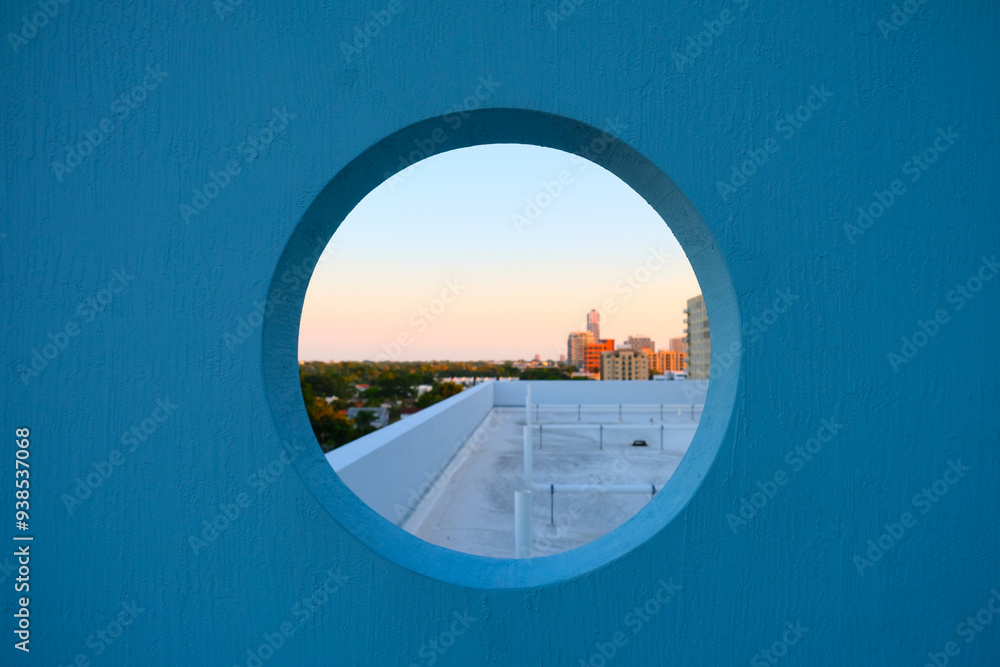 Fototapeta premium Vista dall’oblò