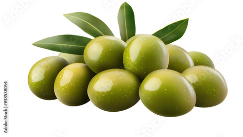 Wallpaper Mural Fresh Green Olives: A Mediterranean Delicacy with Health Benefits Torontodigital.ca