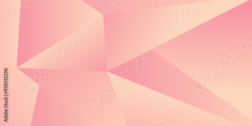 Abstract pink gradient geometric triangles shape background. Modern abstract past background shiny effect vector illustration. Abstract graphic design banner pattern presentation background.