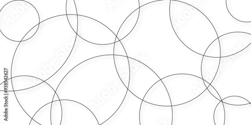 Abstract industrial Design random lines black on white background.Geometric seamless minimalist pattern with straight lines design.luxury black geometric random chaotic lines. Circle and triangle line