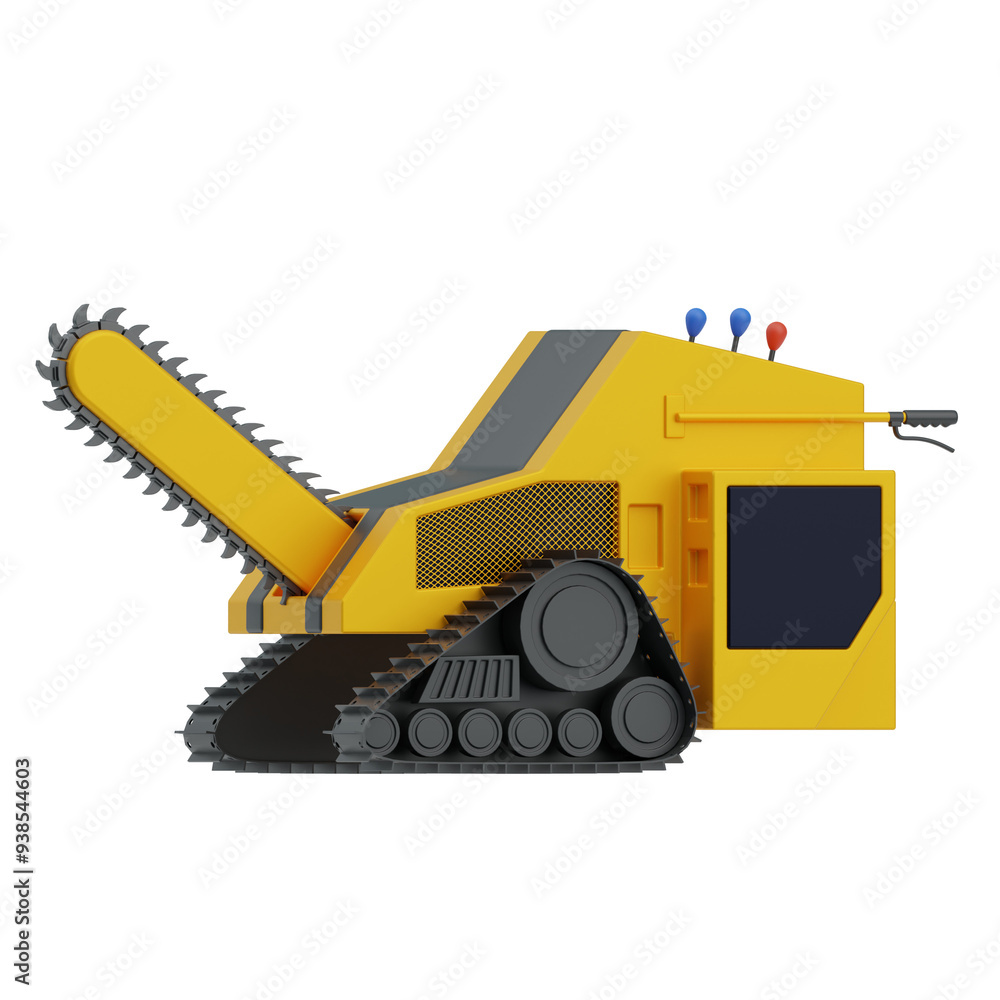 3D Trencher. 3D Icon 3D Trencher. 3D Icon