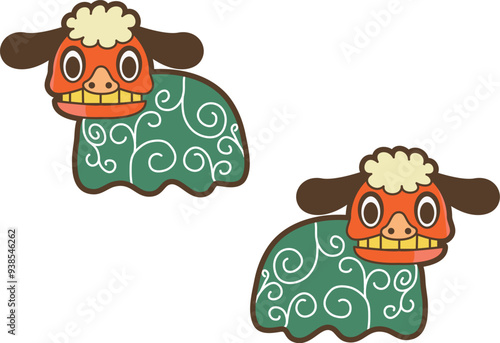 かわいい獅子舞