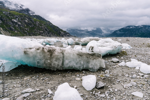 Iceberg in Glacier Bay National Park in southeast Alaska  photo