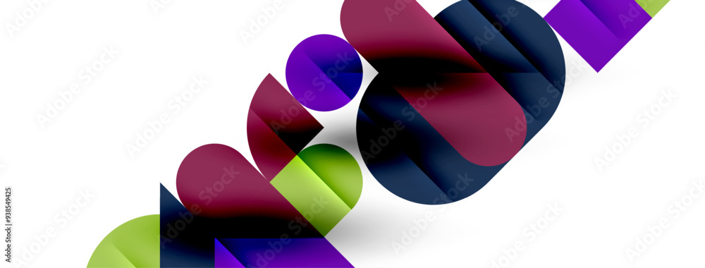 Round shapes, circles and lines minimal geometric background. Vector Illustration For Wallpaper, Banner, Background, Card, Book Illustration, landing page Round shapes, circles and lines minimal geometric background. Vector Illustration For Wallpaper, Banner, Background, Card, Book Illustration, landing page