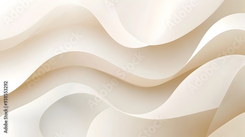 Wallpaper Mural Smooth gradient background transitioning from light beige to white with simple abstract geometric designs ideal for professional presentations websites brochures and other marketing materials Torontodigital.ca