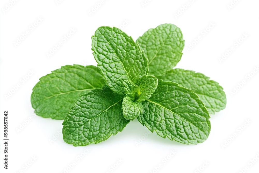 Mint leaf. Fresh mint on white background. Mint leaves isolated. Full depth of field Mint leaf. Fresh mint on white background. Mint leaves isolated. Full depth of field