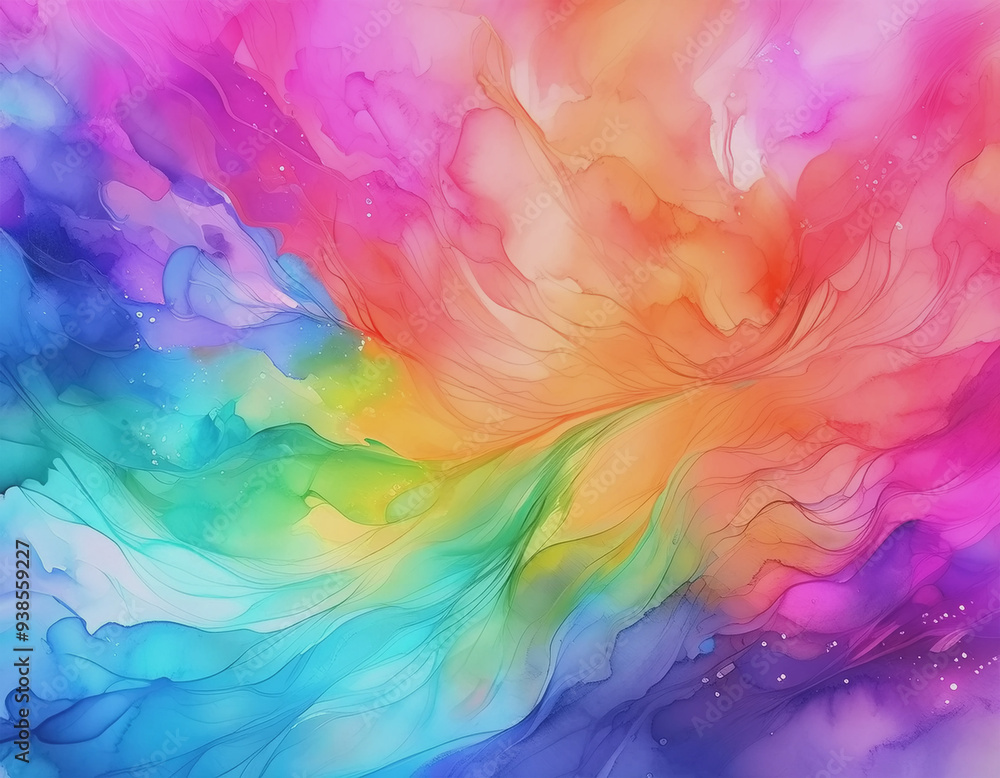 Vibrant Pink, Orange, Violet, Aqua Abstract Background AI Vibrant Pink, Orange, Violet, Aqua Abstract Background AI