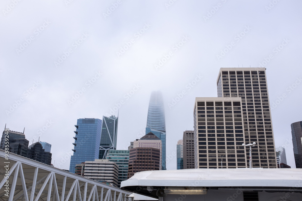 Foggy day in San Francisco, California Foggy day in San Francisco, California