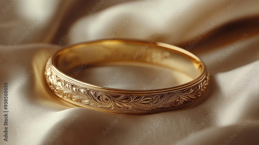 lying on a soft satin surface, showcasing elegance lying on a soft satin surface, showcasing elegance
