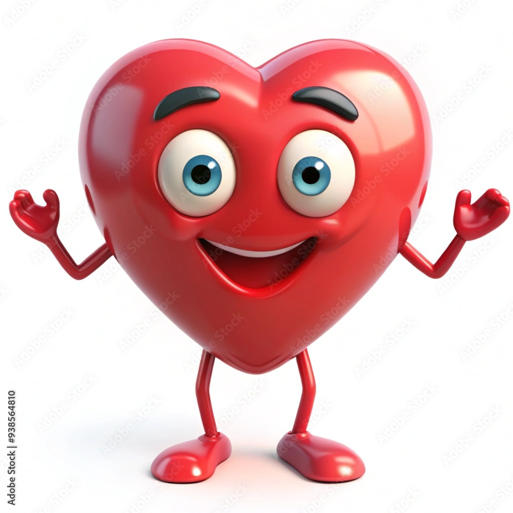 Fototapeta premium two hearts with a heart