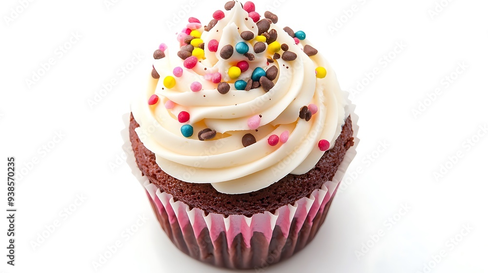 Cupcake isolated on white background Cupcake isolated on white background