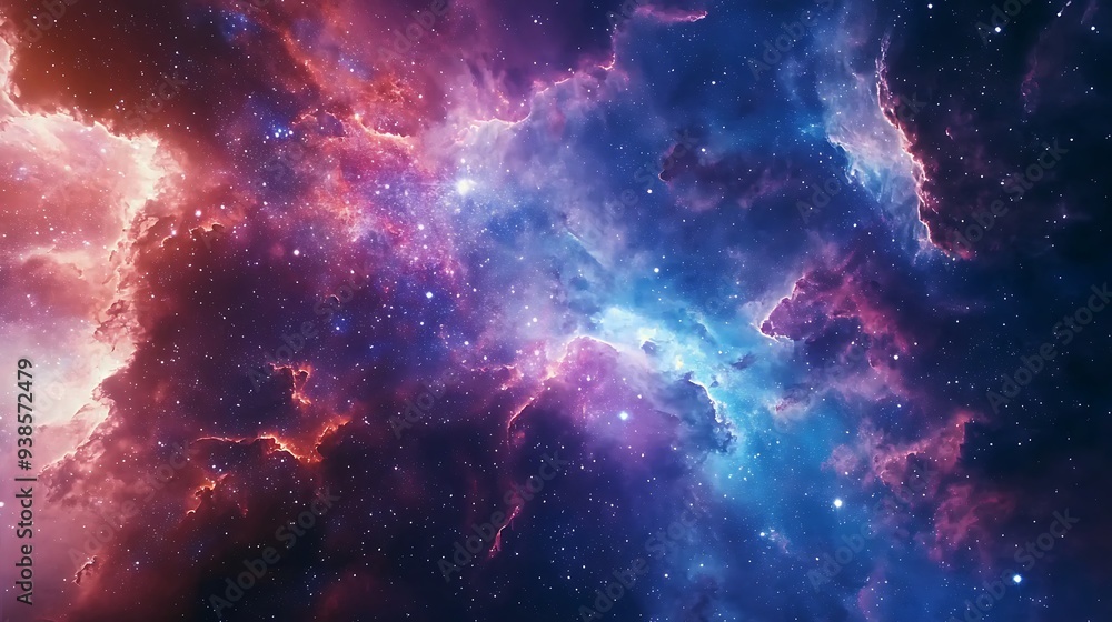 Fototapeta premium Space nebula and galaxy