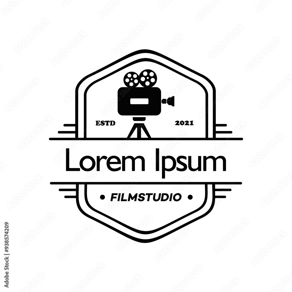 camera logo design vector illustration