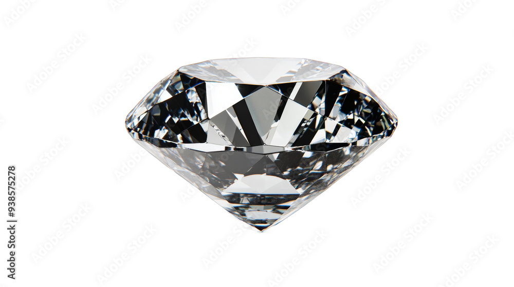 Diamond on Transparent Background, Isolated Diamond on Transparent Background, Isolated