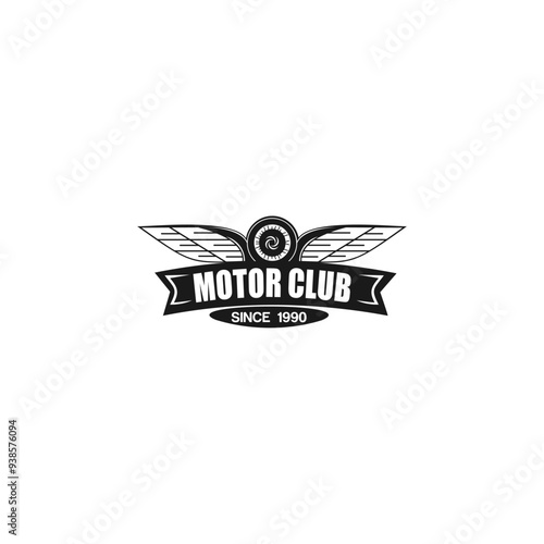 motorcycle logo design vector illustration