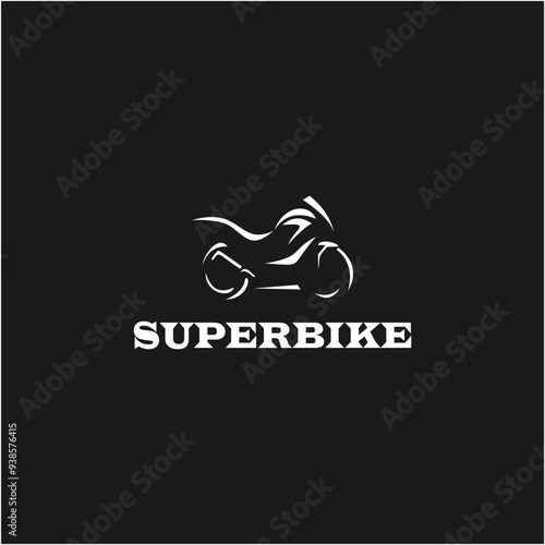 Motorcycle logo design vector illustration