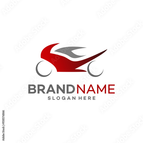 Motorcycle logo design vector illustration