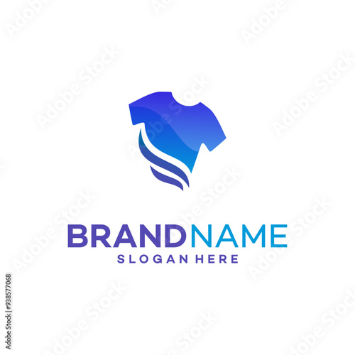 laundry logo design vector illustration