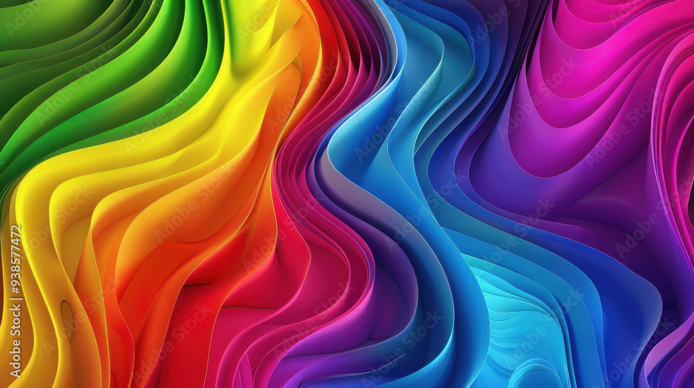 abstract rainbow-colored background with wavy elements abstract rainbow-colored background with wavy elements