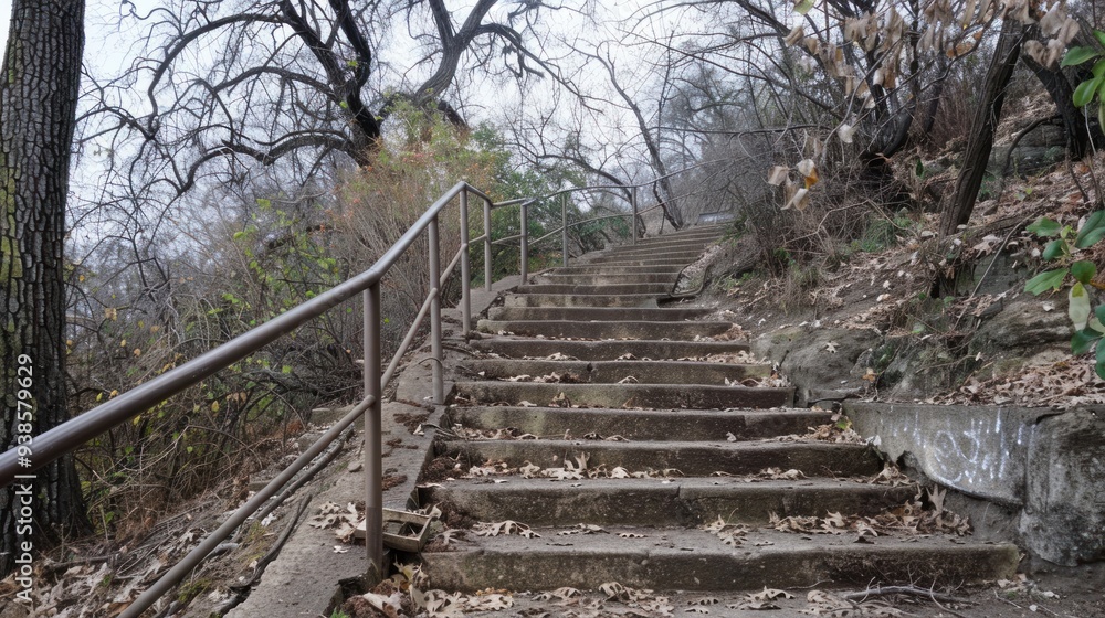 staircase at the hill very high staircase at the hill very high