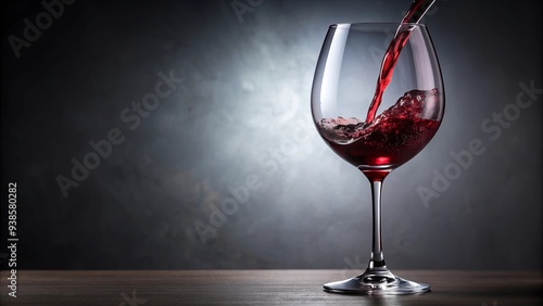 Red wine being poured into elegant wine glass, red wine, pouring, glass, elegant, drink, alcohol, beverage, liquid, celebration