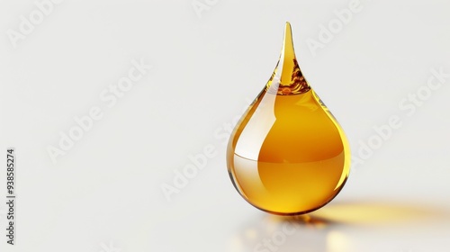 A drop of oil is shown in a glass