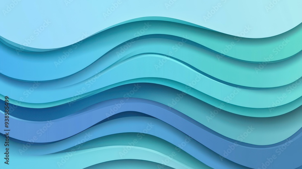 Vibrant blue and green gradient waves create a dynamic backdrop, enhancing modern flat illustrations with playful textures. Vibrant blue and green gradient waves create a dynamic backdrop, enhancing modern flat illustrations with playful textures.